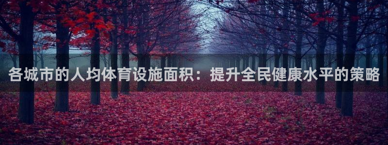 意昂4娱乐：各城市的人均体育设施面积：提升全民健康水