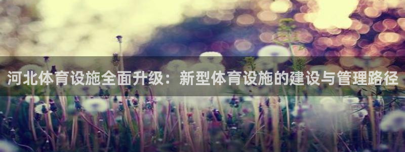 意昂体育4平台注册要钱吗安全吗：河北体育设施全面升级